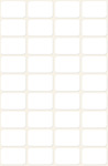 Avery Univerzális 3042  etikett - fehér, 18x12mm 216db/csom