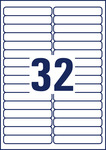 Avery univerzális visszaszedhető etikett  96 x 16,9 mm 25 ív/csomag