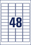 Avery időjárásálló fehér poliészter etikett 45,7 x 21,2 mm 20 ív/csomag