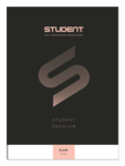 ICO Student Premium füzet, A4 sima lapos (80-32) fekete borító