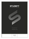 ICO Student Premium füzet, A4 vonalas lapos (81-32) fekete borító