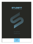 ICO Student Premium füzet, A4 sima lapos (80-32) fekete borító