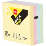 Öntapadó jegyzettömb 75x75mm, 400 lap pasztell színek