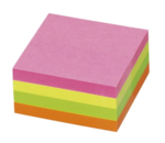 &Ouml;ntapad&oacute; jegyzett&ouml;mb 50x50mm 240lap, neon vegyes sz&iacute;nek