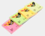 &Ouml;ntapad&oacute; jegyzett&ouml;mb, 76x76 mm, 100 lap, vegyes neon sz&iacute;n