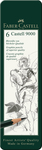 "Faber-Castell Grafitceruza-k&eacute;szlet 6db-os hatsz&ouml;gletű CASTELL 9000 f&eacute;m dobozban (HB;B;2B;4B;6B;8B)"