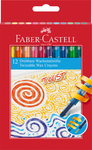 Faber-Castell Zsírkrétakészlet 12db-os hengeres műanyag csavarható test