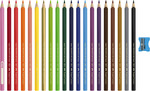 Faber-Castell Színes ceruza-készlet 20db-os háromszögletű Jumbo Junior + hegyező
