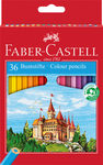 Faber-Castell Sz&iacute;nes ceruza-k&eacute;szlet 36db-os hatsz&ouml;gletű kast&eacute;lyos