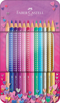 Faber-Castell Színes ceruza-készlet 12db-os háromszögletű SPARKLE fém dobozban