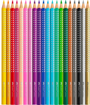 Faber-Castell Színes ceruza-készlet 20db-os háromszögletű SPARKLE + Sleeve hegyező fém dobozban
