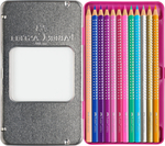 Faber-Castell Színes ceruza-készlet 12db-os háromszögletű SPARKLE fém dobozban