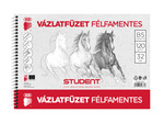 ICO STUDENT B5 v&aacute;zlatf&uuml;zet, f&eacute;lfamentes, 120g, 32 lap, spir&aacute;lozott