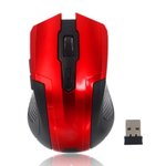 Silverline RF107 vezetéknélküli optikai egér, 2.4GHz, 1600 dpi, piros