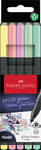 Faber-Castell Tűfilc készlet   5db-os 0,4mm GRIP pasztell