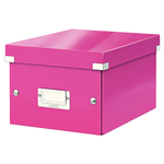 Tárolódoboz Leitz Click&Store A5 méretű, rózsaszín 60430023