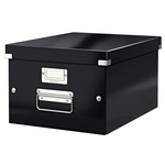 Tárolódoboz Leitz Click&Store A4 méretű, fekete 60440095