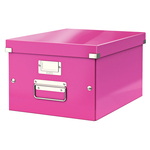 Tárolódoboz Leitz Click&Store A4 méretű, rózsaszín 60440023