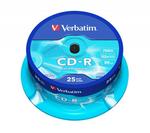 Verbatim CD-R 700Mb/80min. 52x, hengeres, 25db/csomag