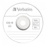 Verbatim CD-R 700Mb/80min. 52x, hengeres, 25db/csomag