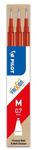 Tollbet&eacute;t Pilot Frixion Ball / Clicker rollerhez, piros, 3db/csomag