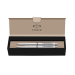 Goly&oacute;stoll + mechanikus ceruza Parker Royal Jotter , rozsdamentes ac&eacute;l, ez&uuml;st klipsz, 2093256