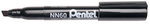 Pentel Marker alkoholos, vágott fekete hegy, NN60