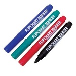 Flipchartmarker 4dbos k&eacute;szlet, 1-3mm kerek hegy