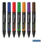 Alkoholos permanent marker Centropen 8566 k&eacute;k, kerek hegyű