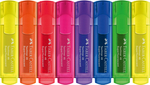 Faber-Castell Szövegkiemelő készlet 4db-os 46 fluoreszkáló papír dobozban (sárga,narancs,rózsaszín,zöld)