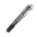 Golyóstoll Clip-On Slim Eco 4C 0,7mm 4 funkciós ÁTTETSZŐ ZEBRA