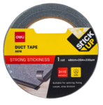 DELI StickUp Ragaszt&oacute;szalag sz&ouml;vetes, fekete szinű, 48mm x 20fm