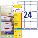 AVERY-ZWECKFORM J8159 etikett 64x34mm fehér