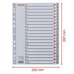 Regiszter Esselte A4 A-Z műanyag 100112