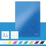 Lakkfényű WOW beírókönyv A4, kockás, kék 46261036