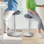 Állószék, billenő, ergonomikus, LEITZ Ergo Active, világosszürke