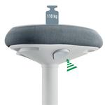 Ülőszék, billenő, ergonomikus, LEITZ Ergo Active, világosszürke