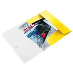 Leitz WOW gumis mappa, PP, sárga 45990016