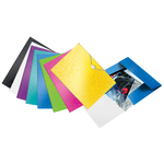 Leitz WOW gumis mappa, PP, fekete 45990095