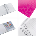 Leitz WOW spirálfüzet, A5, vonalas, rózsaszín 46390023