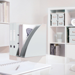 Leitz WOW spirálfüzet, A5, kockás, fehér 46410001