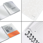 Leitz WOW spirálfüzet, A4, vonalas, fehér 46370001
