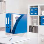 Leitz WOW spirálfüzet, A4, vonalas, kék 46370036