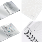 Leitz WOW spirálfüzet, A4, kockás, fehér 46380001