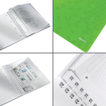 Leitz WOW spirálfüzet, A4, kockás, zöld (46380064 helyettesítője) 46380054