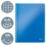 Leitz WOW spirálfüzet, A4, kockás, kék 46380036
