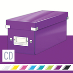 CLICK&STORE CD-doboz, lakkfényű, lila 60410062