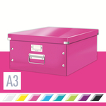 CLICK&STORE A3 méretű doboz, rózsaszín 60450023