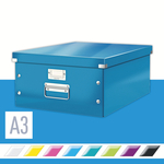 CLICK&STORE A3 méretű doboz, kék 60450036