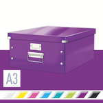 CLICK&STORE A3 méretű doboz, lila 60450062